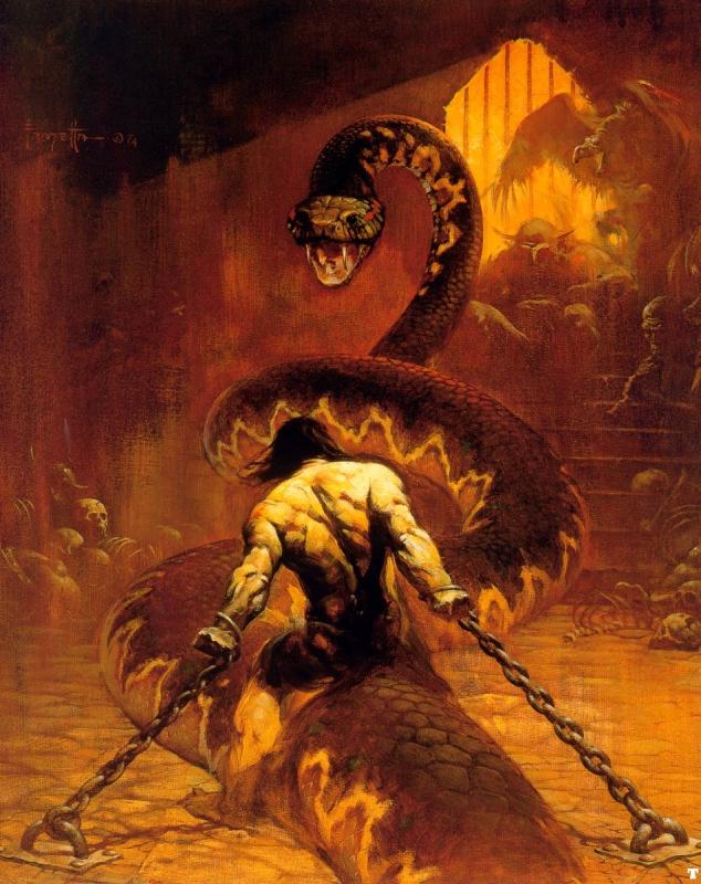 Chained By Frank Frazetta