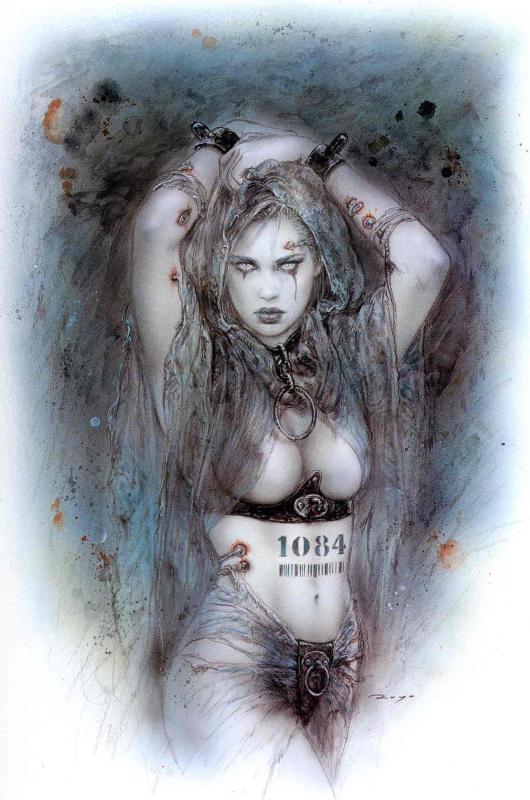 Chains Blue 1084 By Luis Royo