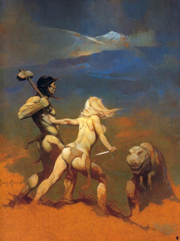 Cornered By Frank Frazetta
