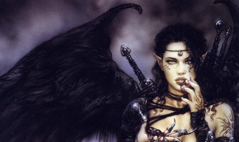 Dark Labyrinth Dark Elfs Kiss By Luis Royo