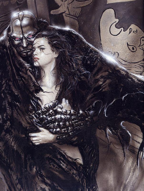 Dark Labyrinth Grey Over A Greyer Grey By Luis Royo