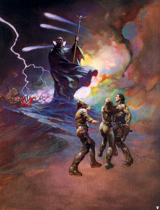 Darkness At Times Edge By Frank Frazetta
