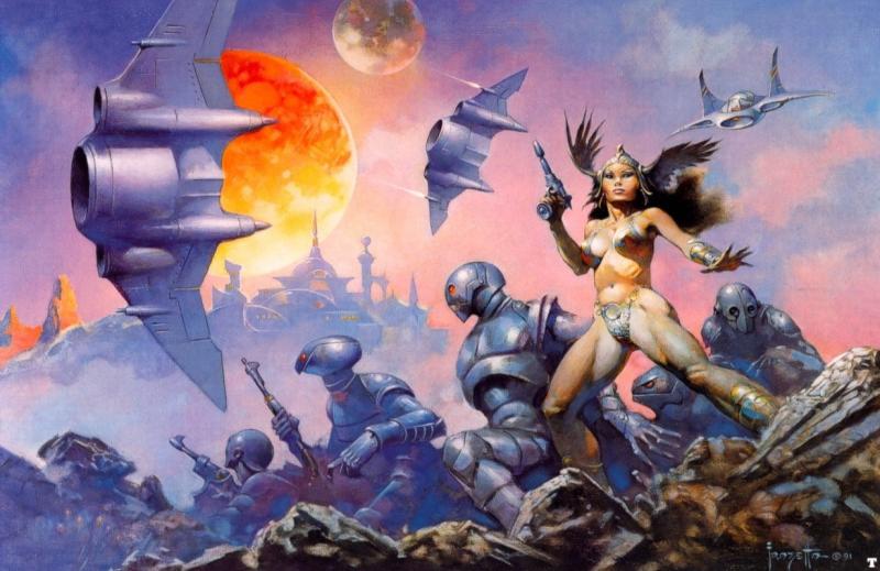 Dawn Attack By Frank Frazetta