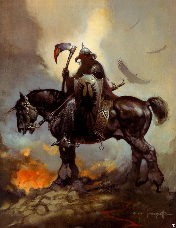 Death Dealer I By Frank Frazetta