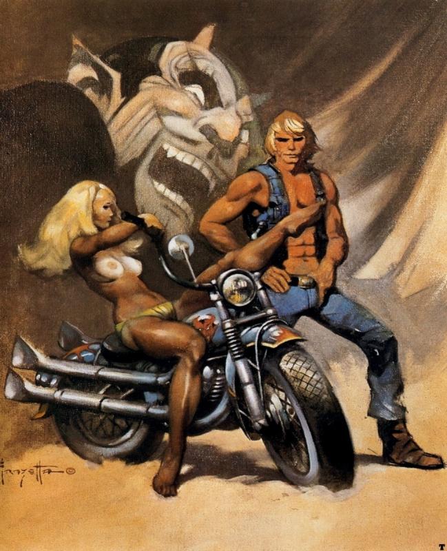 Devil Rider 2 By Frank Frazetta