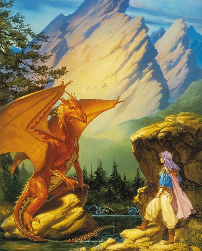 Dragon Lake By Michael Whelan