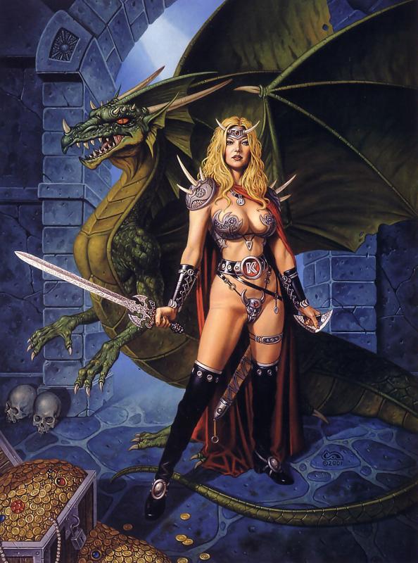 Dragoras Dungeon By Clyde Caldwell