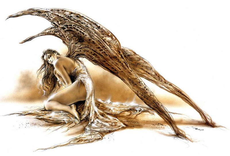 Dreams Night Of Angel By Luis Royo