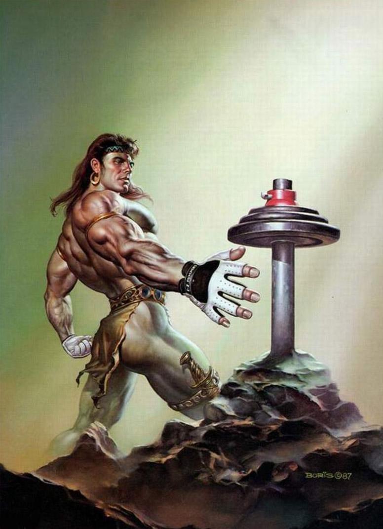 Dumbell By Boris Vallejo