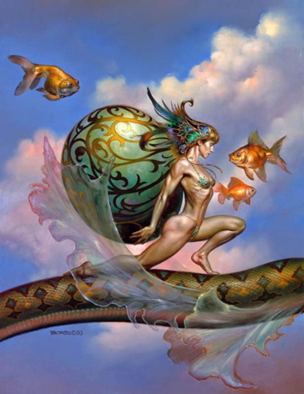 Egg Of Life By Boris Vallejo