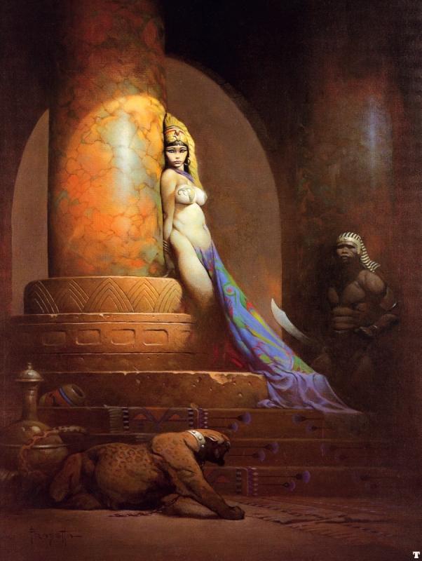 Egyptian Queen By Frank Frazetta