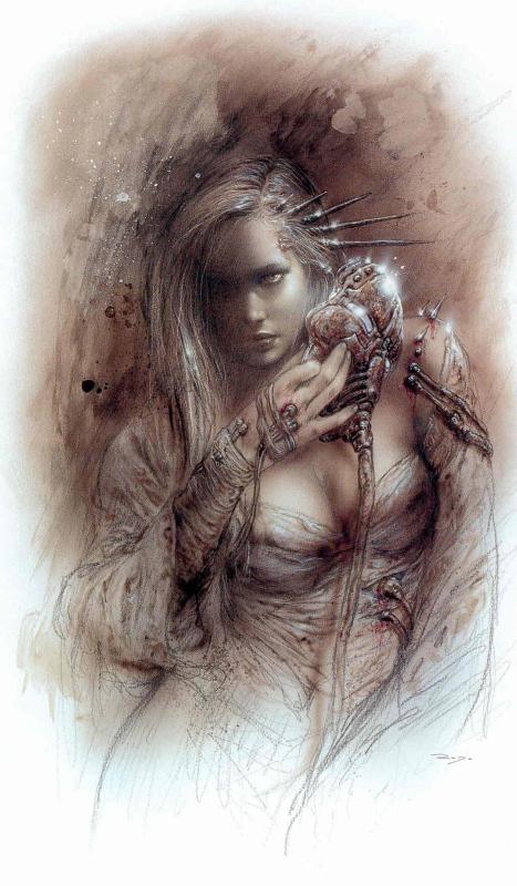 Evolution Greek Mask By Luis Royo