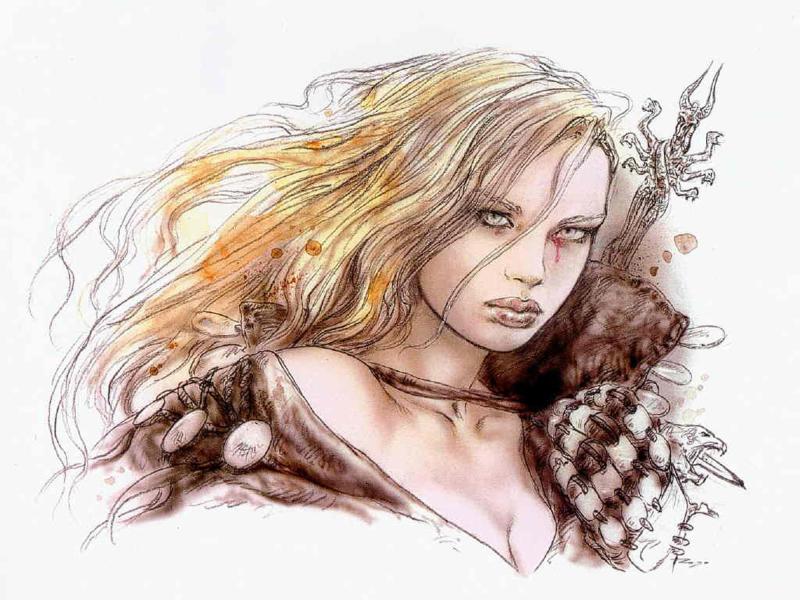 Evolution Nine Heads Of Serpent By Luis Royo