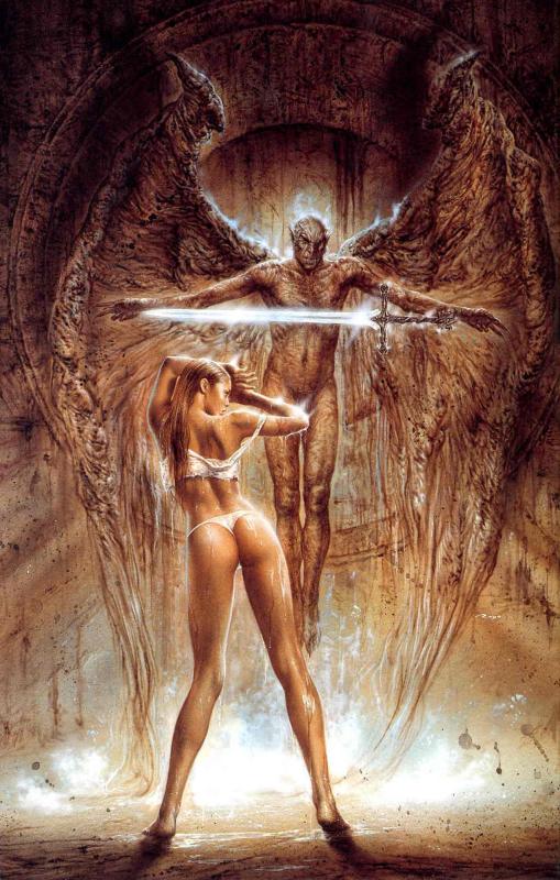 Evolution White Line By Luis Royo