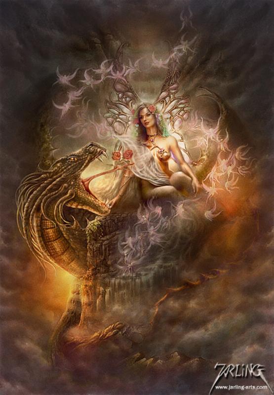 fairy and dragon