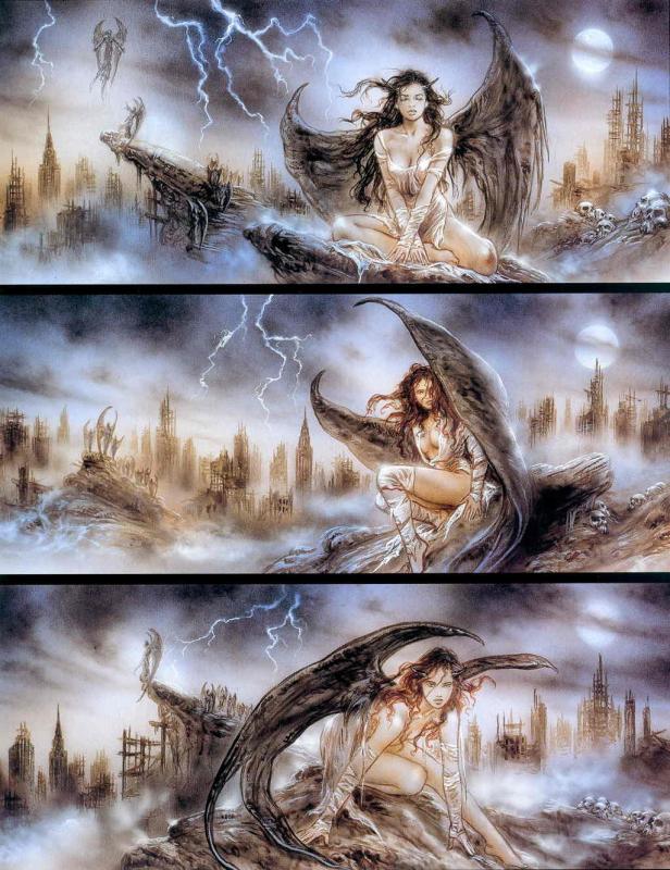 Fallen Angel Evolution By Luis Royo