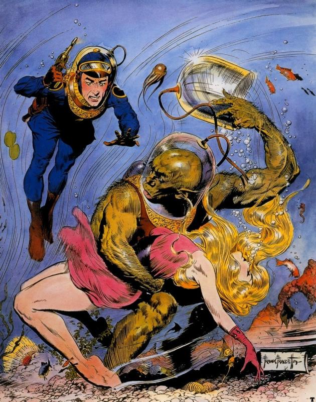 Famous Funnies 210 By Frank Frazetta