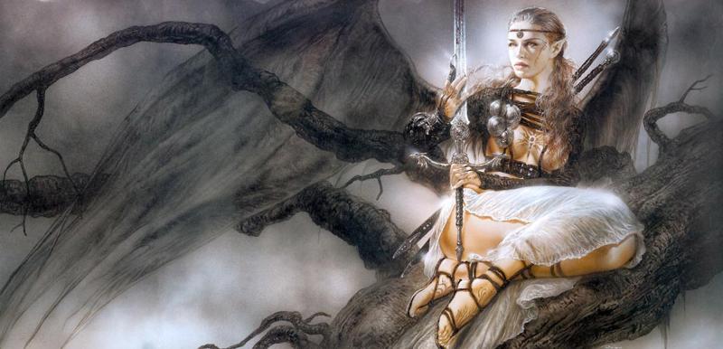 Fantastic Art Mists Edge Stitched By Luis Royo