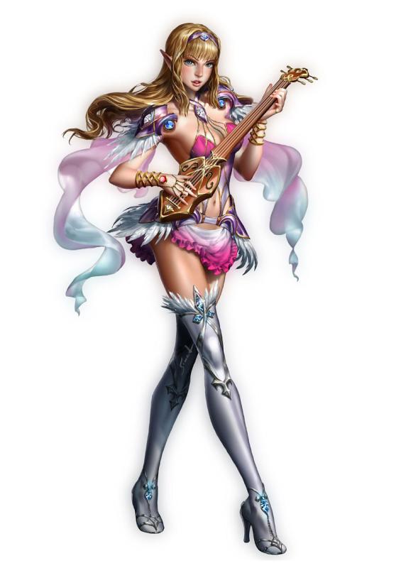 Female Elf Bard By Sinad Jaruartjanapat