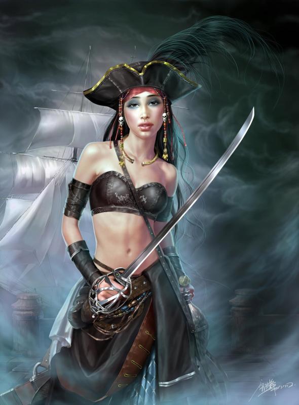 Female Pirate By Yuehui Tang