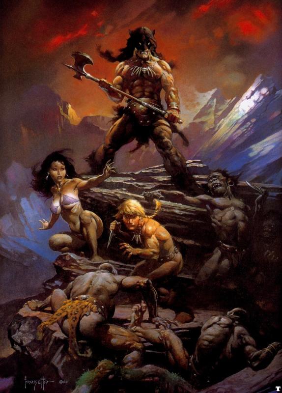 Fire And Ice By Frank Frazetta