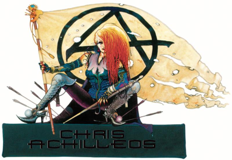 Flag Girl By Chris Achilleos