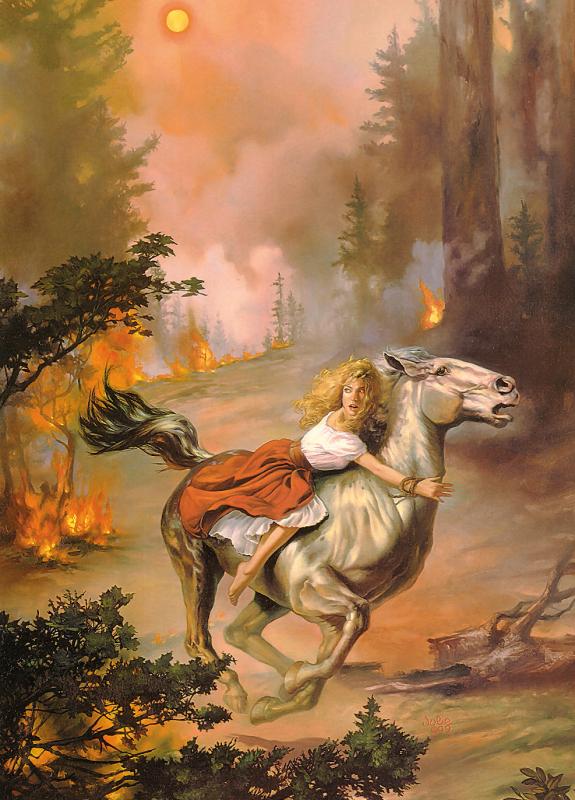 Forest Fire By Julie Bell