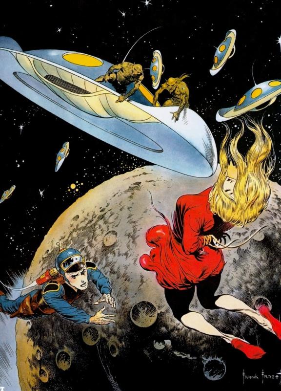 Free Fall By Frank Frazetta