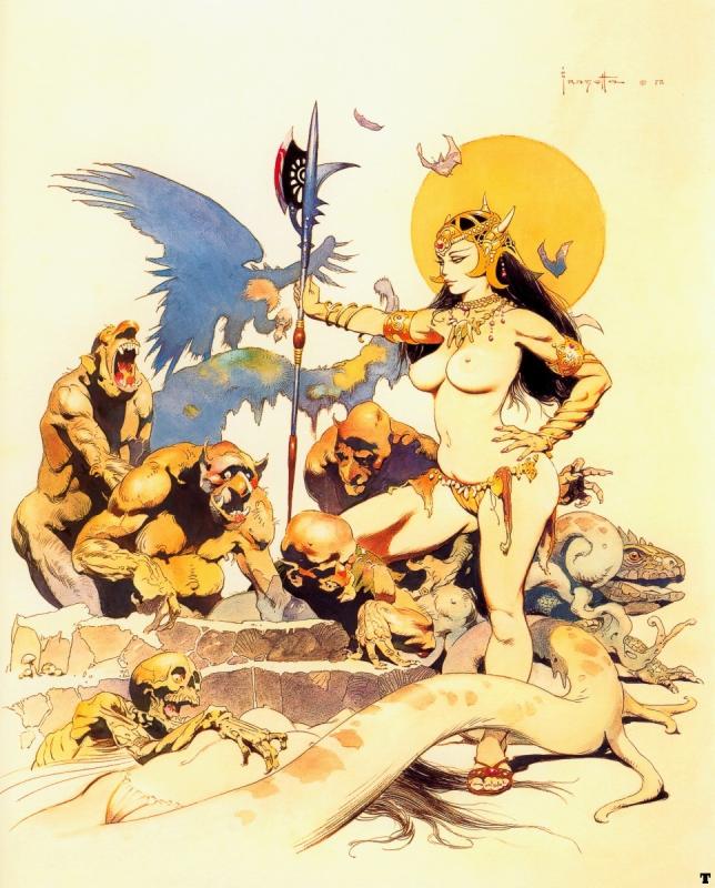 Ghoul Queen By Frank Frazetta