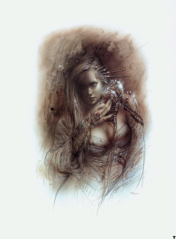 Greek Mask By Luis Royo