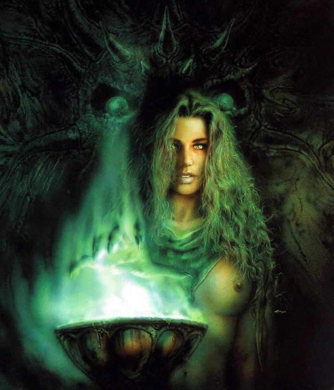 Green Witch By Luis Royo