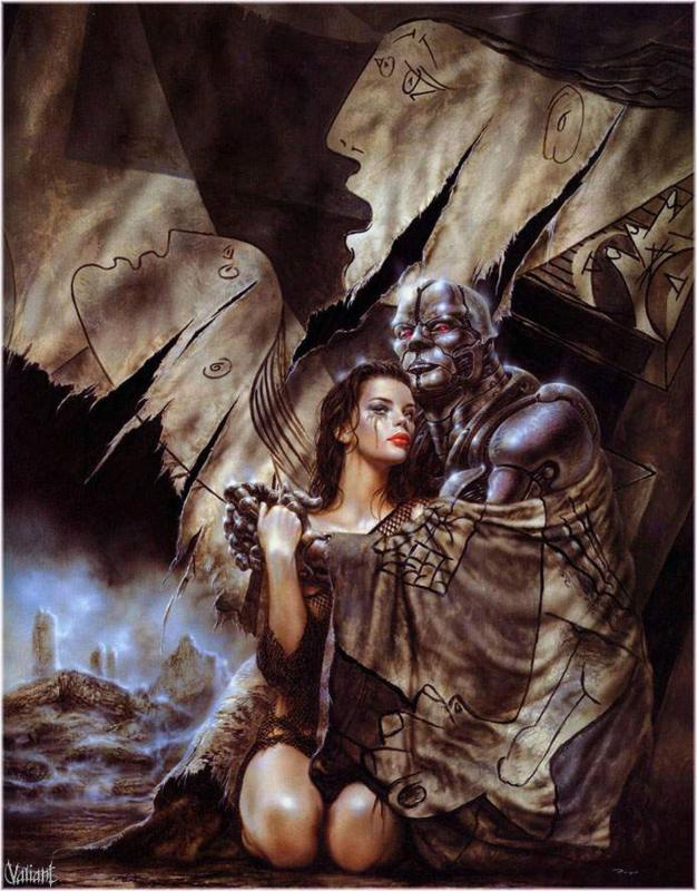 Grey Over A Grey By Luis Royo