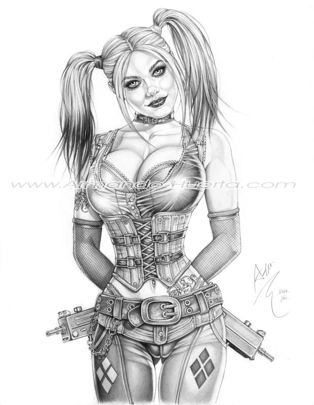 Harley Quinn Arkham City By Armando Huerta