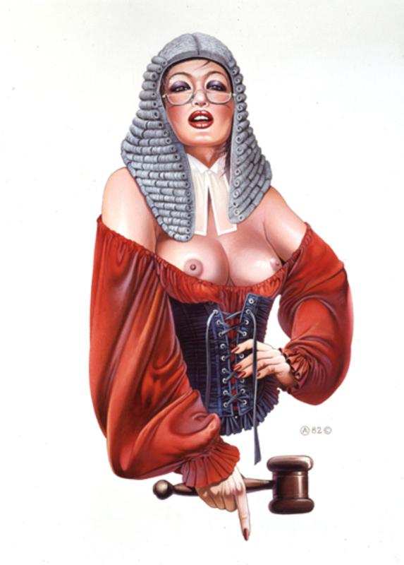 Here Comes The Judge By Chris Achilleos