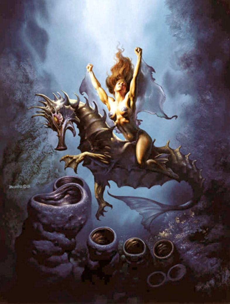 Hippocampus By Boris Vallejo