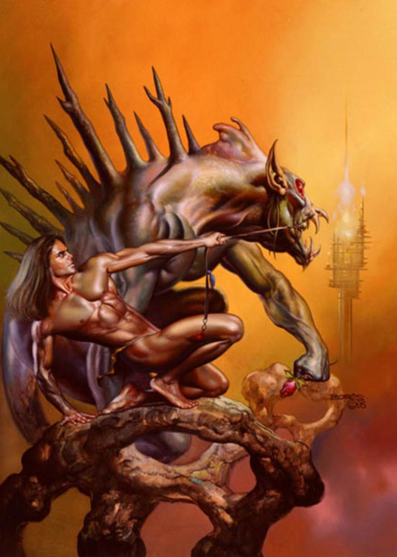 Holding Back By Boris Vallejo