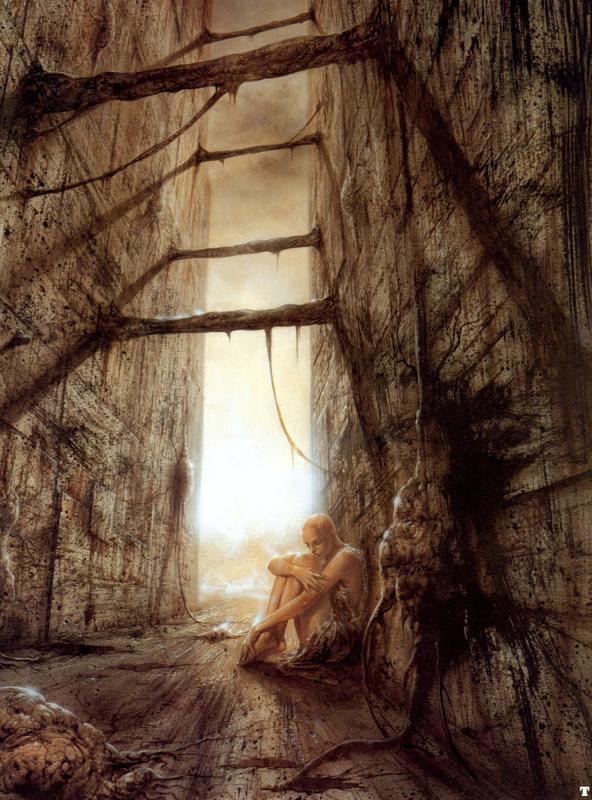 III Millennium Labyrinth II Detail By Luis Royo