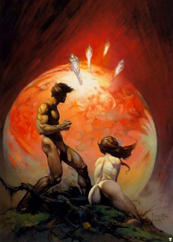 Invaders By Frank Frazetta