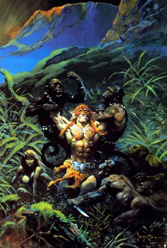 Jaguar God I By Frank Frazetta