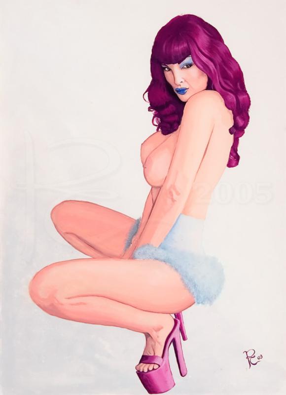 Julie In Magenta By Kevin Clark
