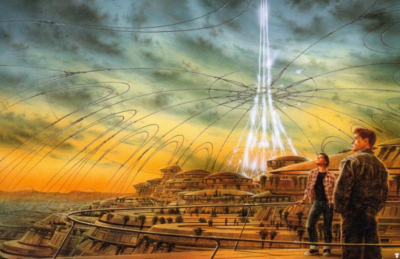 Jumping Off Planet By Luis Royo