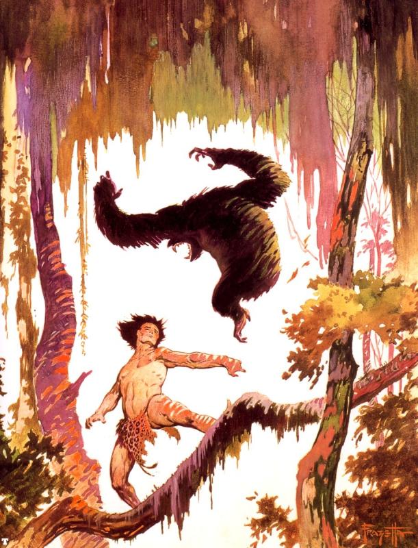 Jungle Tales Of Tarzan By Frank Frazetta