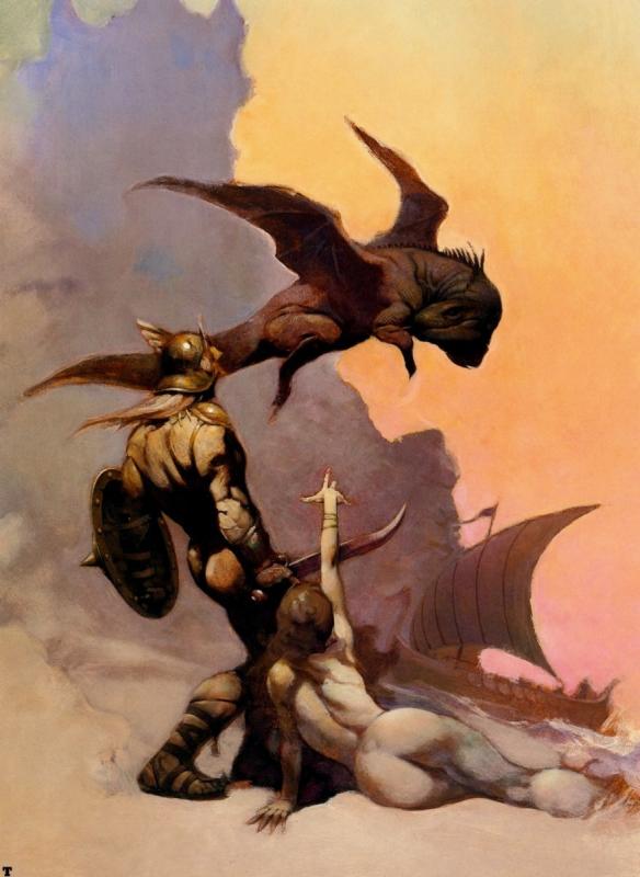 Kavins World By Frank Frazetta