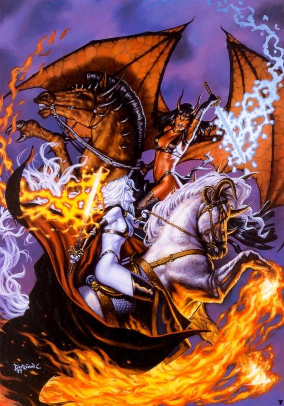Lady Death Vs Purgatori By Dorian Cleavenger