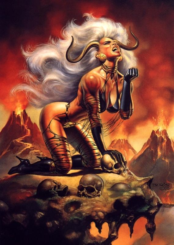 Lady Demon By Boris Vallejo