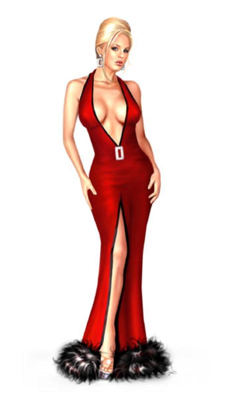 Lady In Red By Jessica Dougherty
