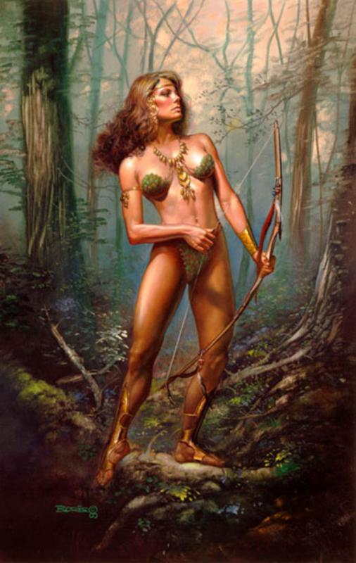 Lady Of The Forest By Boris Vallejo