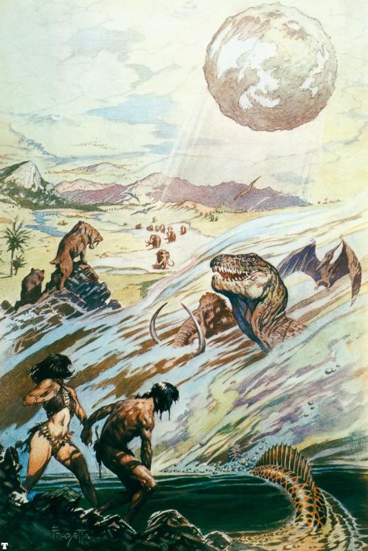 Land Of Terror II By Frank Frazetta