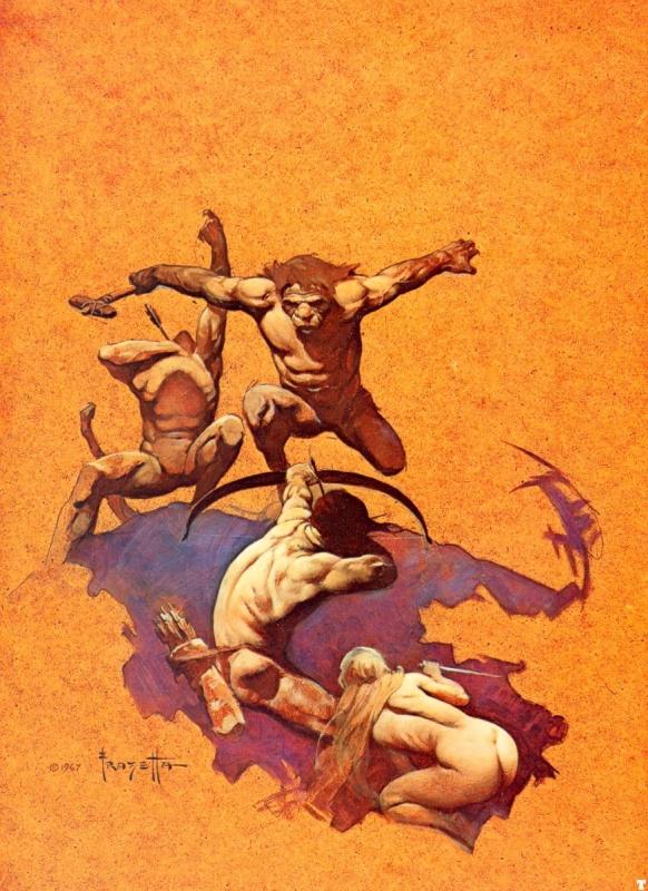 Land Of Terror By Frank Frazetta