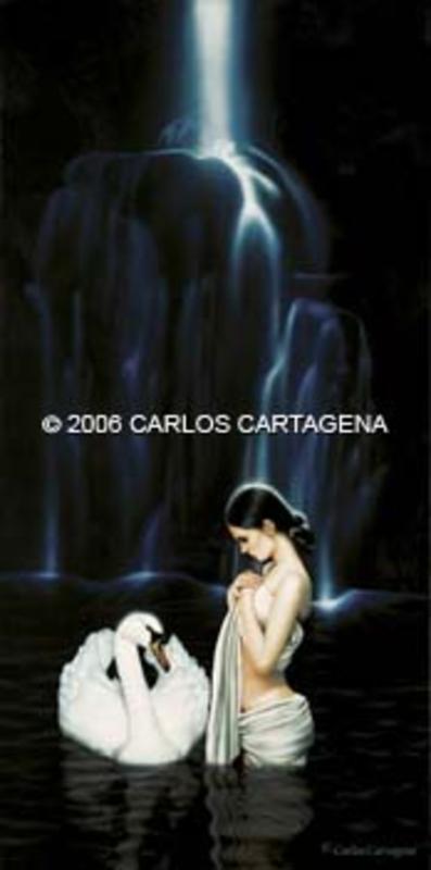 Leda And The Swan By Carlos Cartagena